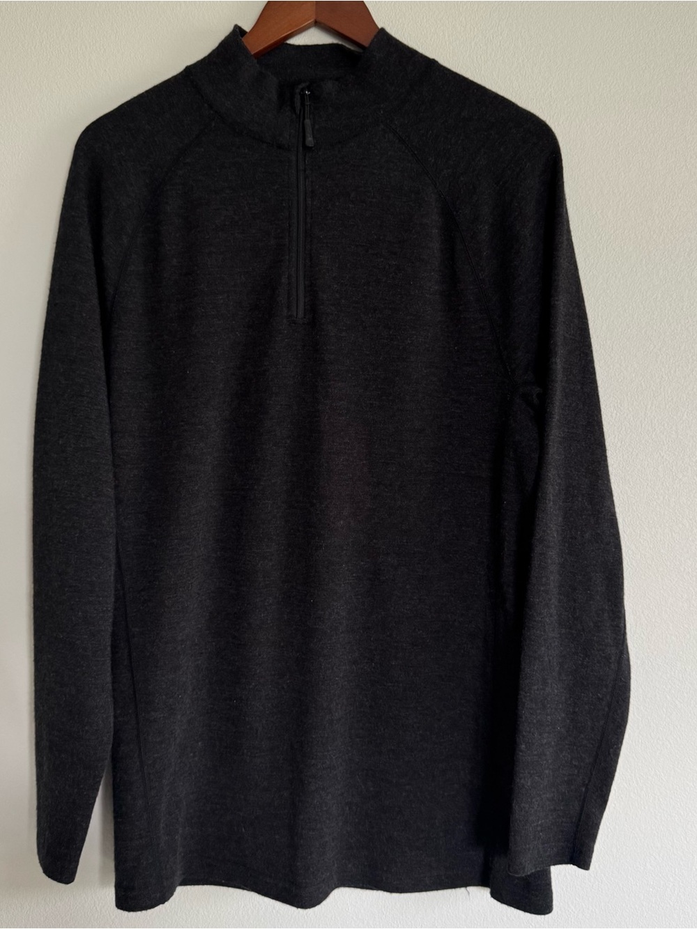 MidwayUSA Heavyweight Quarter Zip Merino Wool Base Layer Shirt size large